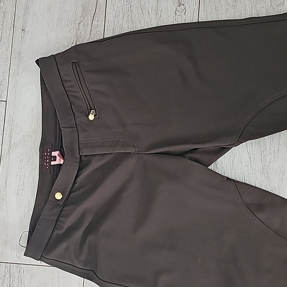 Pink Tartan Olive Pants Sz 12 - Picture 3 of 8